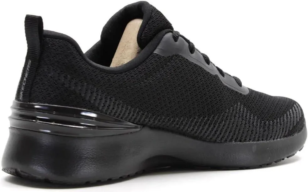Skechers Skech-Air Dynamight Splendid Black Women Trainers Adidas Racer Running Shoes