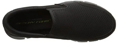 Skechers Sport Men's Equalizer Persistent Slip-On Sneaker,Black,9.5 M US Adidas Tubular Invader Strap Shoes