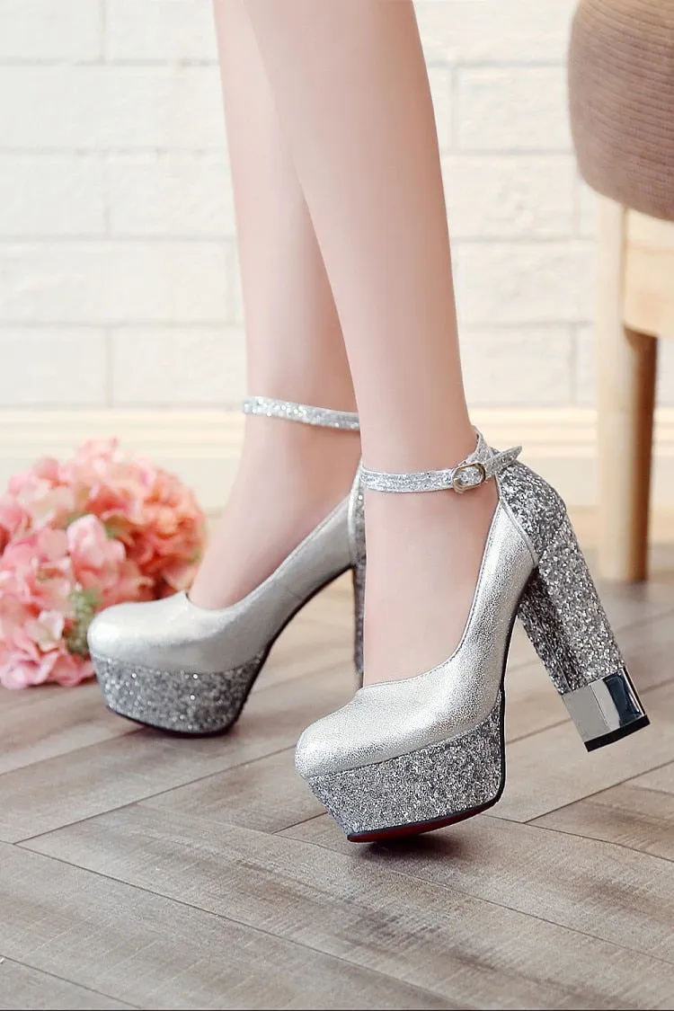 Sky High High Heels Top Quality High Heels Wedding Bride Shoes