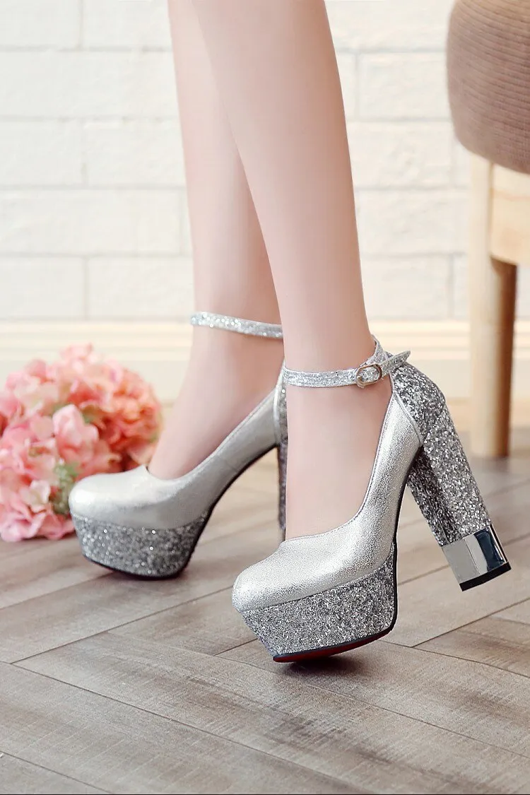 Top Quality High Heels Wedding Bride Shoes Bandana High Heels