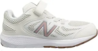 Girls Velcro 519 Running Shoe (Infant/Toddler) White/Pink New Balance Casual Shoes