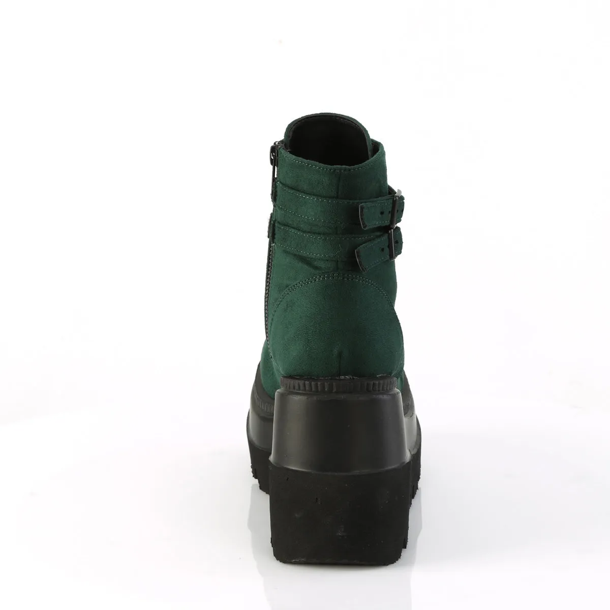 4 Inch Platform SHAKER-52 Emerald Suede Heel Pads For Work Boots