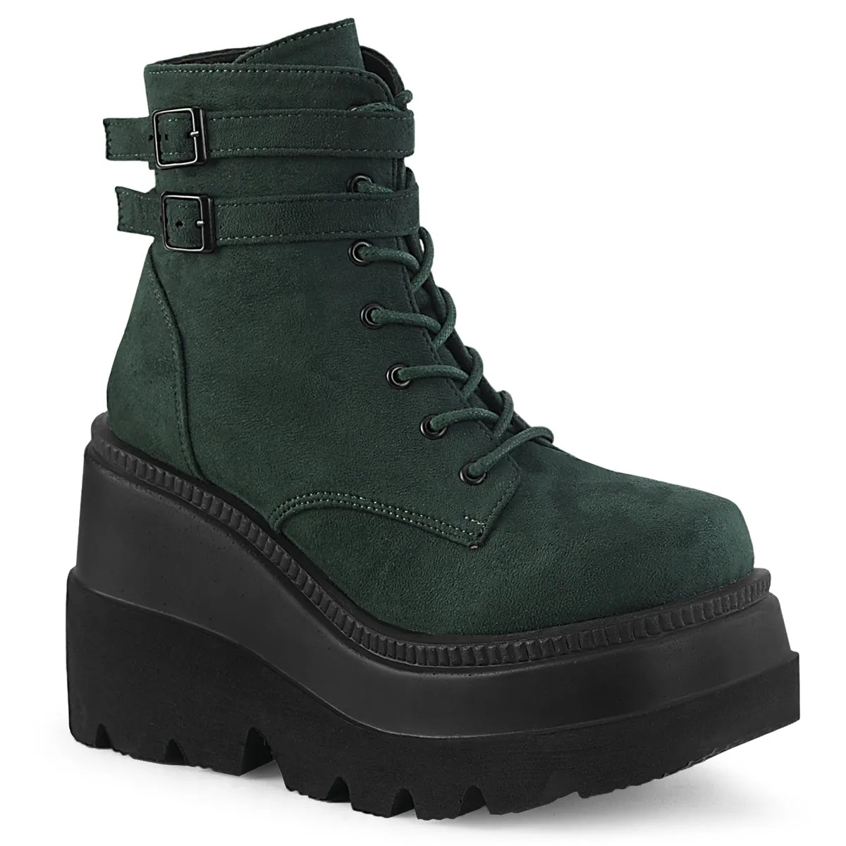 4 Inch Platform SHAKER-52 Emerald Suede 500 Dollar Work Boots