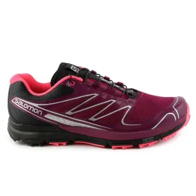 Salomon Sense PRO W Trail Running Shoe - Purple/Black/Pink (Womens) Asics Japan Wrestling Shoes Ex-eo