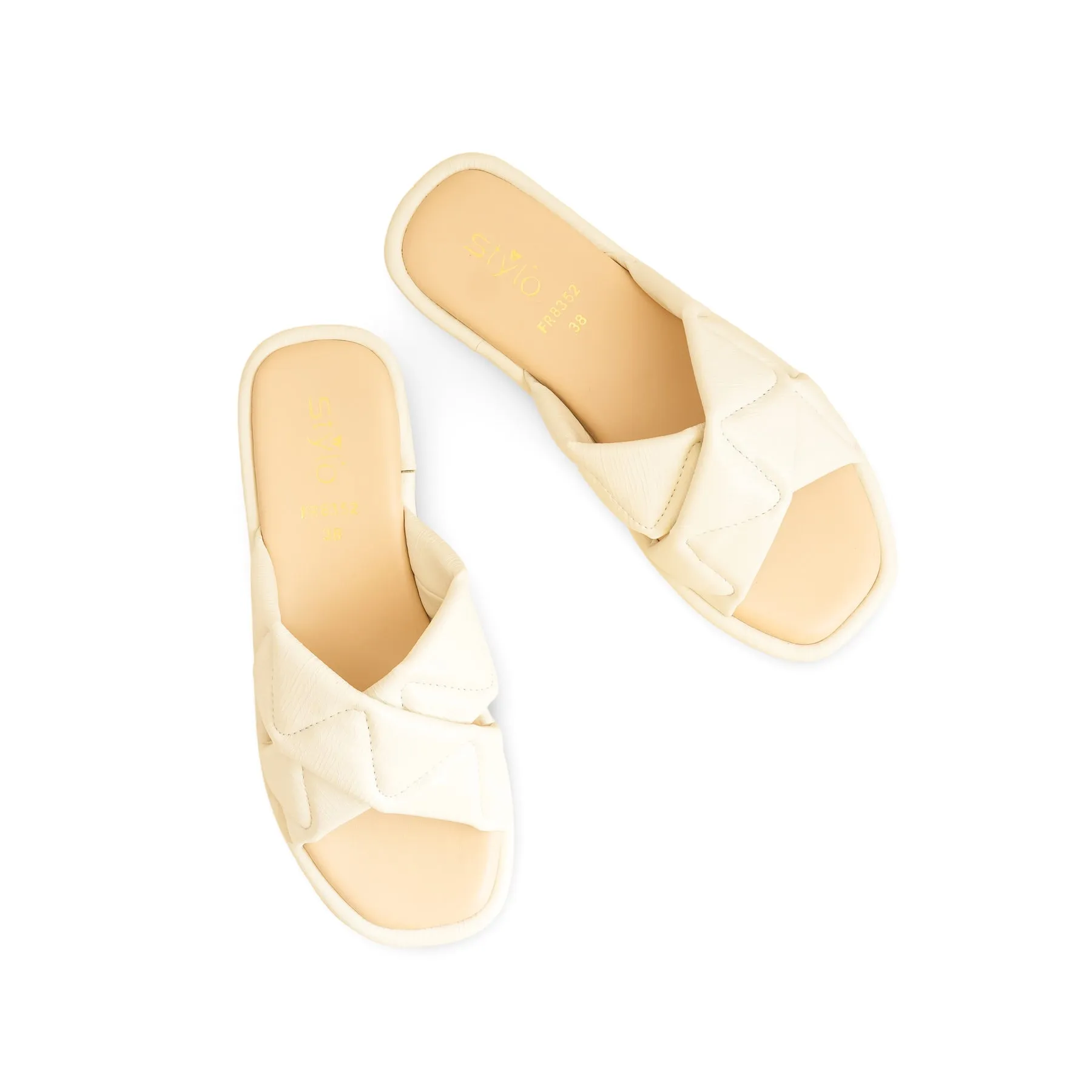 Travel Slippers Cream Formal Slipper FR8352