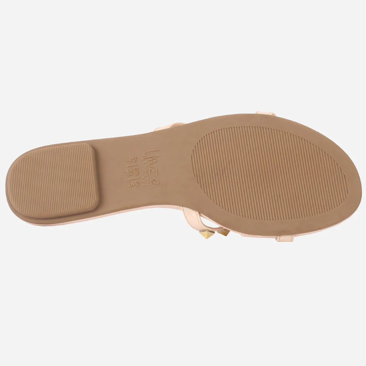 Womens "SKYLER" Stud Adorned Thong Summer Slippers Metatarsalgia Slippers