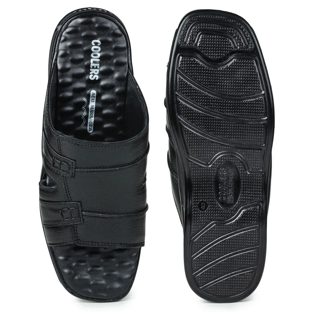 Coolers Casual (Black) Slipper For Men 2050-610 By Liberty Hobbit Slippers