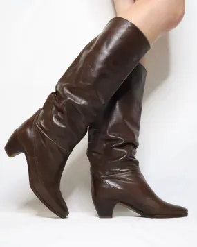 Adidas Ligra 8 Volleyball Shoe Slouchy Leather Riding Boots (6 US/36.5 EU)