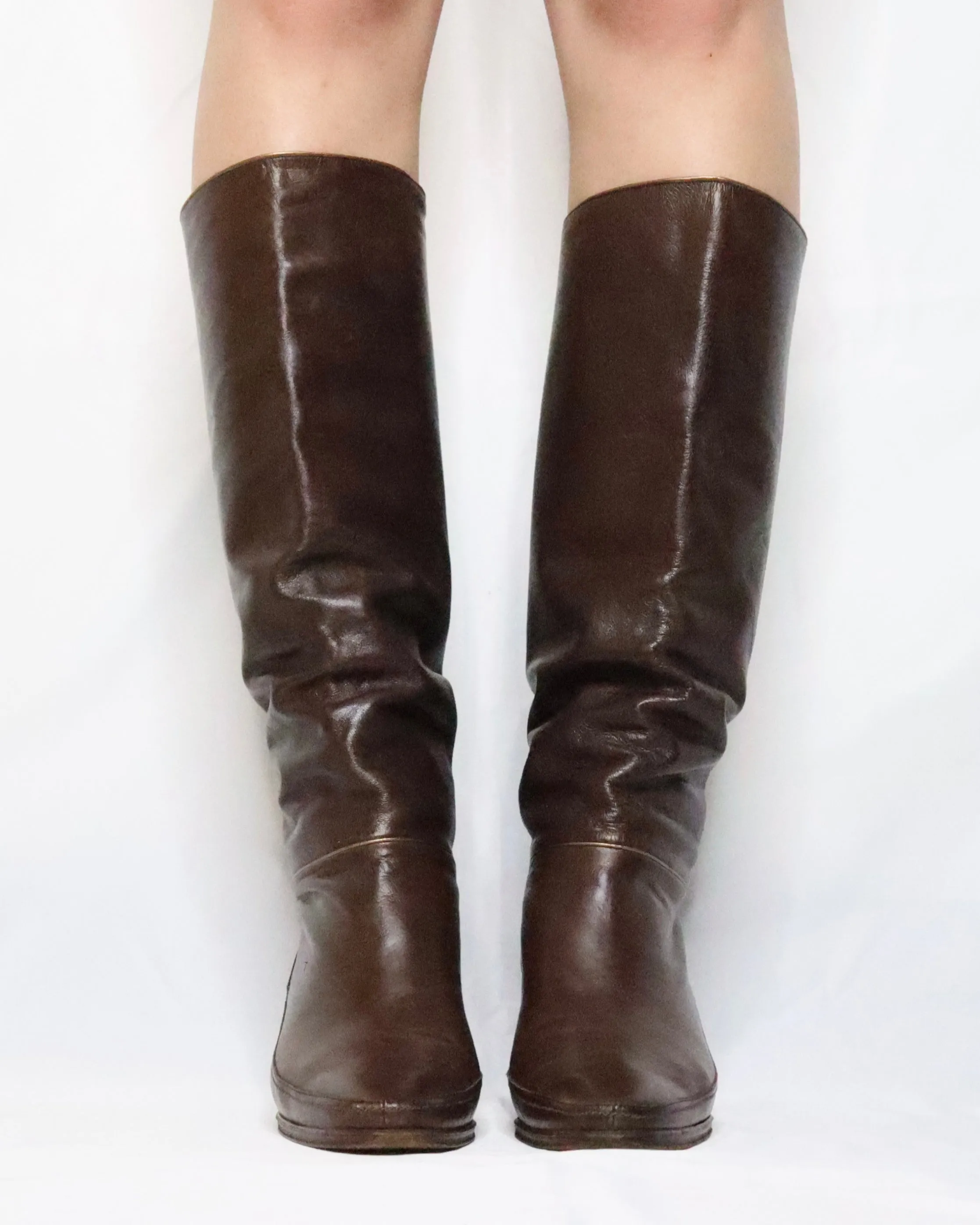 John Wall Adidas Shoes Slouchy Leather Riding Boots (6 US/36.5 EU)