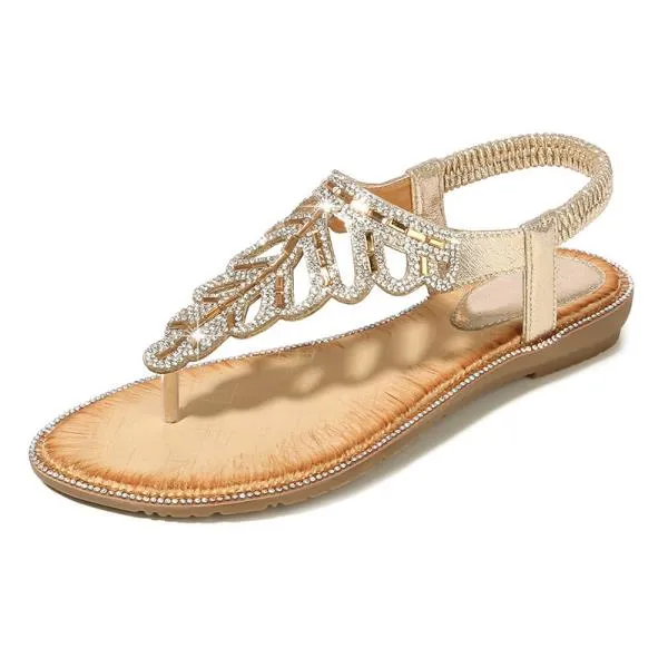 Softest Asics Shoes Vanccy Rhinestone Platform Bohemian Sandals
