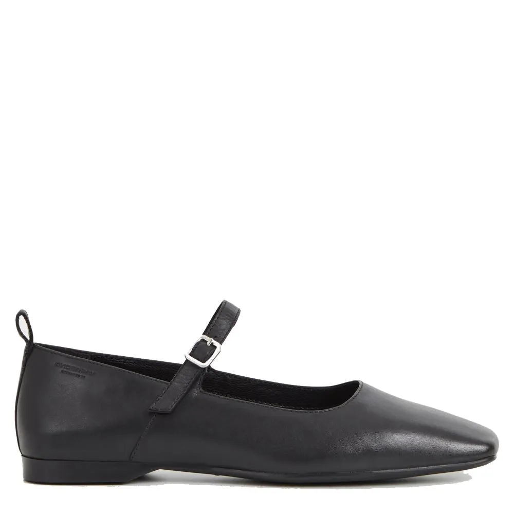 Intentionally Blank Marblehead Loafers Vagabond Women's Delia Shoes in Black Leather