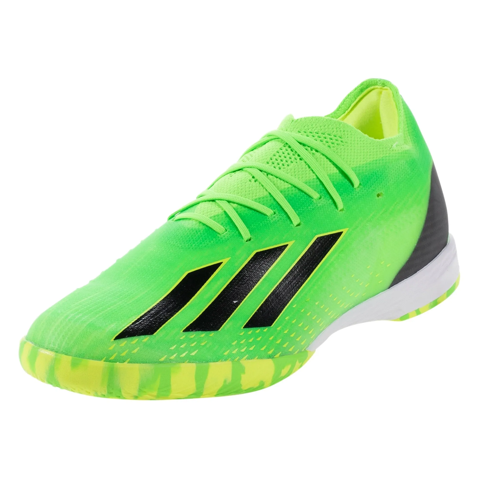 Basketball Shoes By Adidas adidas X Speedportal.1 IN Indoor Soccer Shoe - Solar Green/Core Black/Solar Yellow