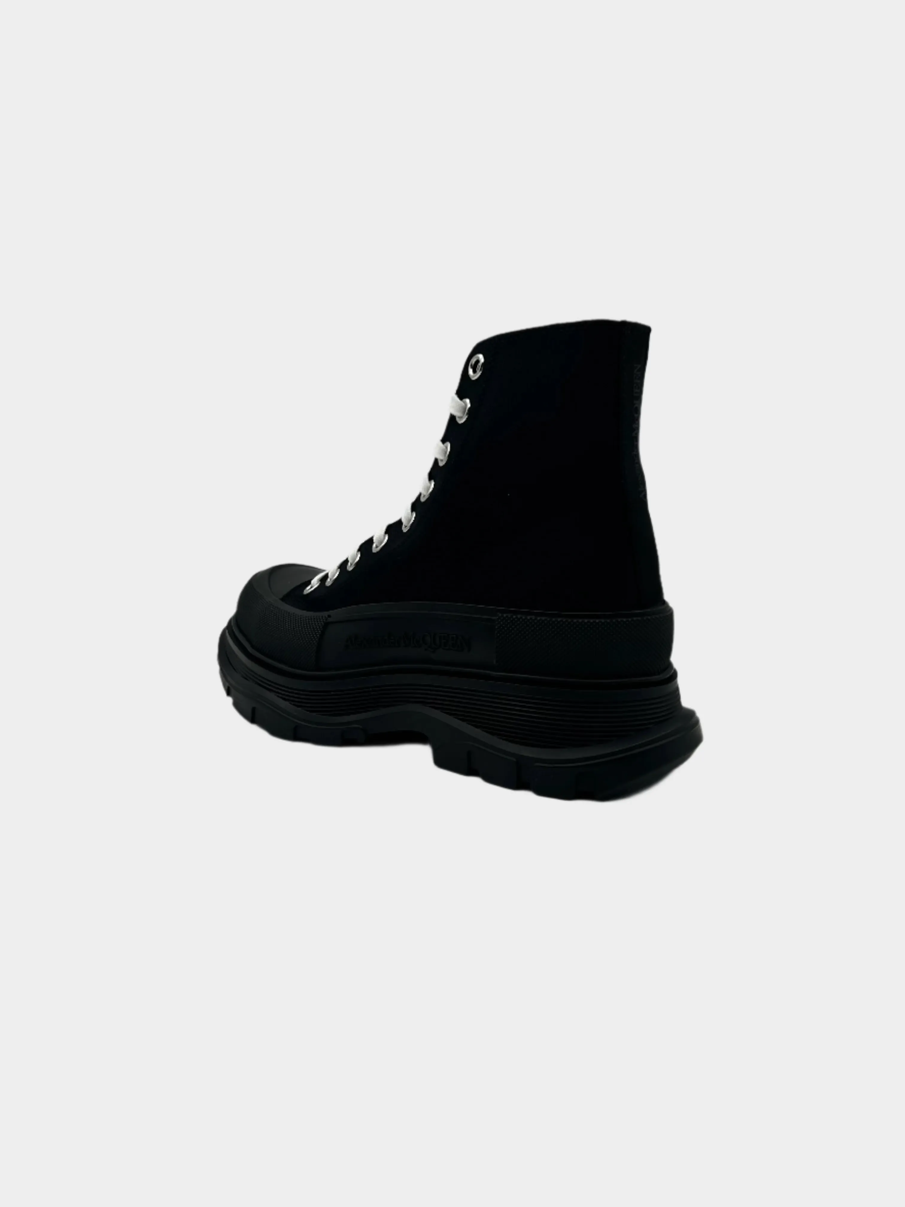 Canvas Boots Square Toe Suede