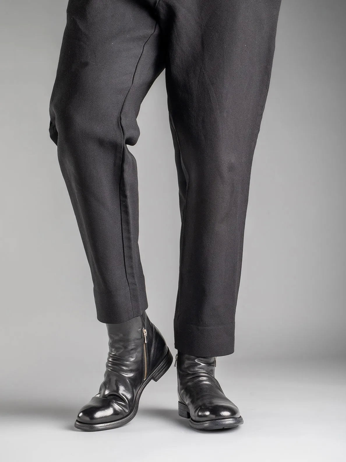 Yume Yume Boots CHRONICLE 042 - Black Leather Ankle Boots