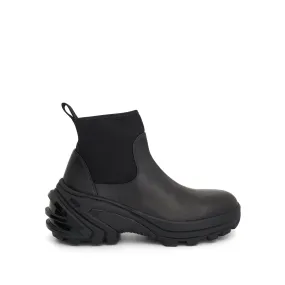 Muck Arctic Boots Mid Leather Boot with SKX Sole in Black