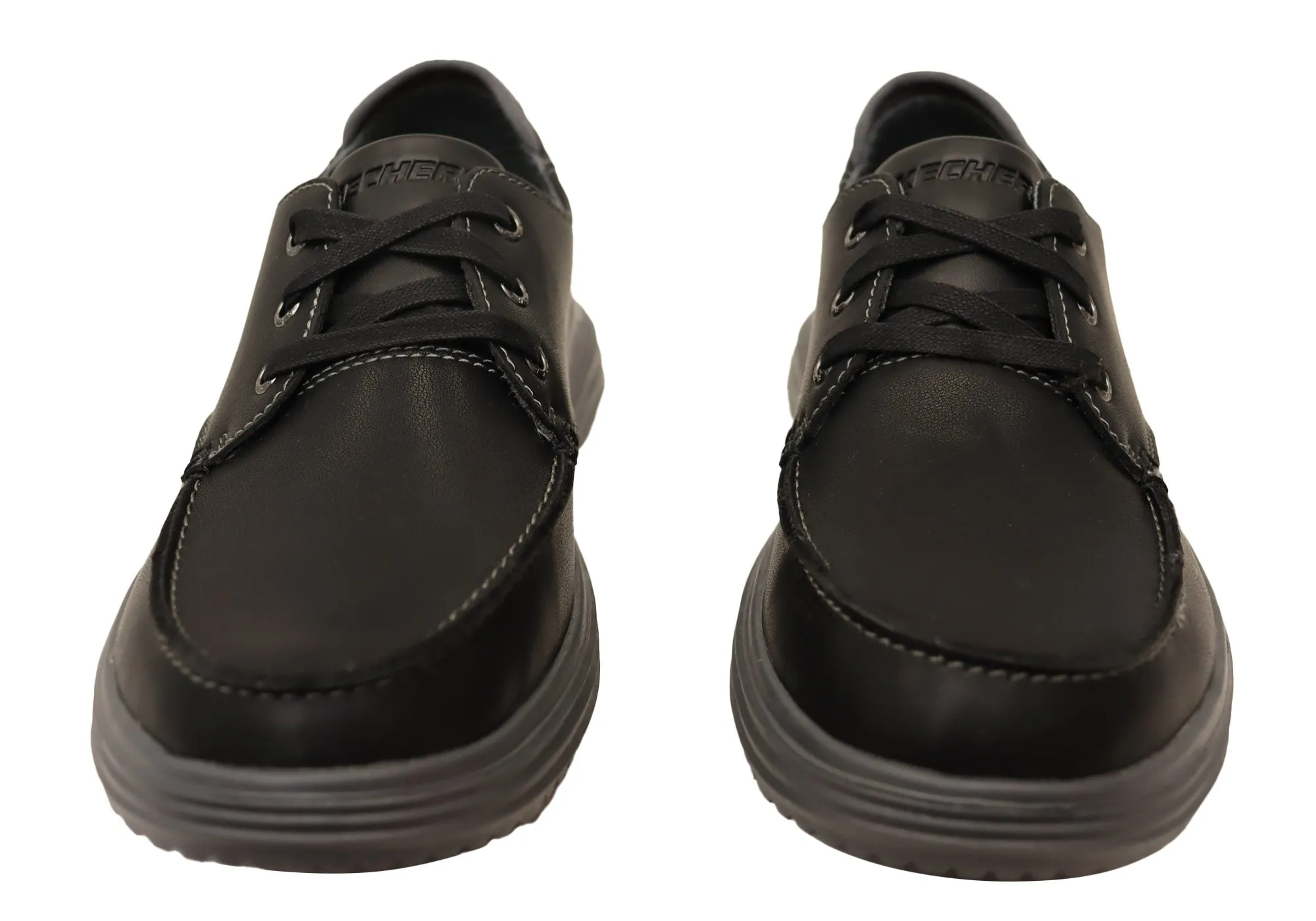 Adidas Taekwondo Shoes Review Skechers Mens Proven Valargo Comfortable Leather Lace Up Shoes