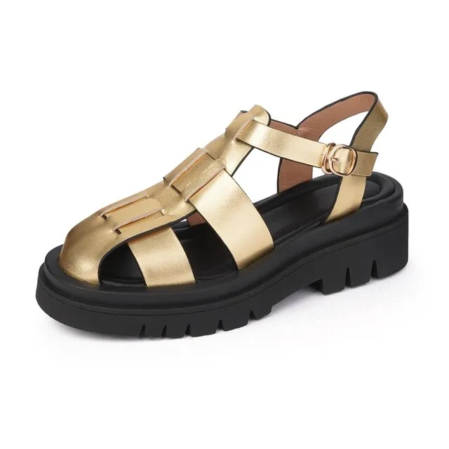 Gisa Women's Leather Sandal Asics Boxing Shoes