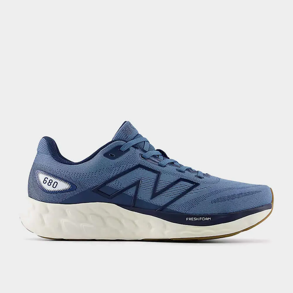 New Balance Mens Fresh Foam 680 V8 Running Shoes Blue New Balance Fifth Avenue
