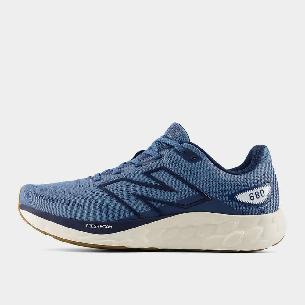 993 New Balance Womens New Balance Mens Fresh Foam 680 V8 Running Shoes Blue