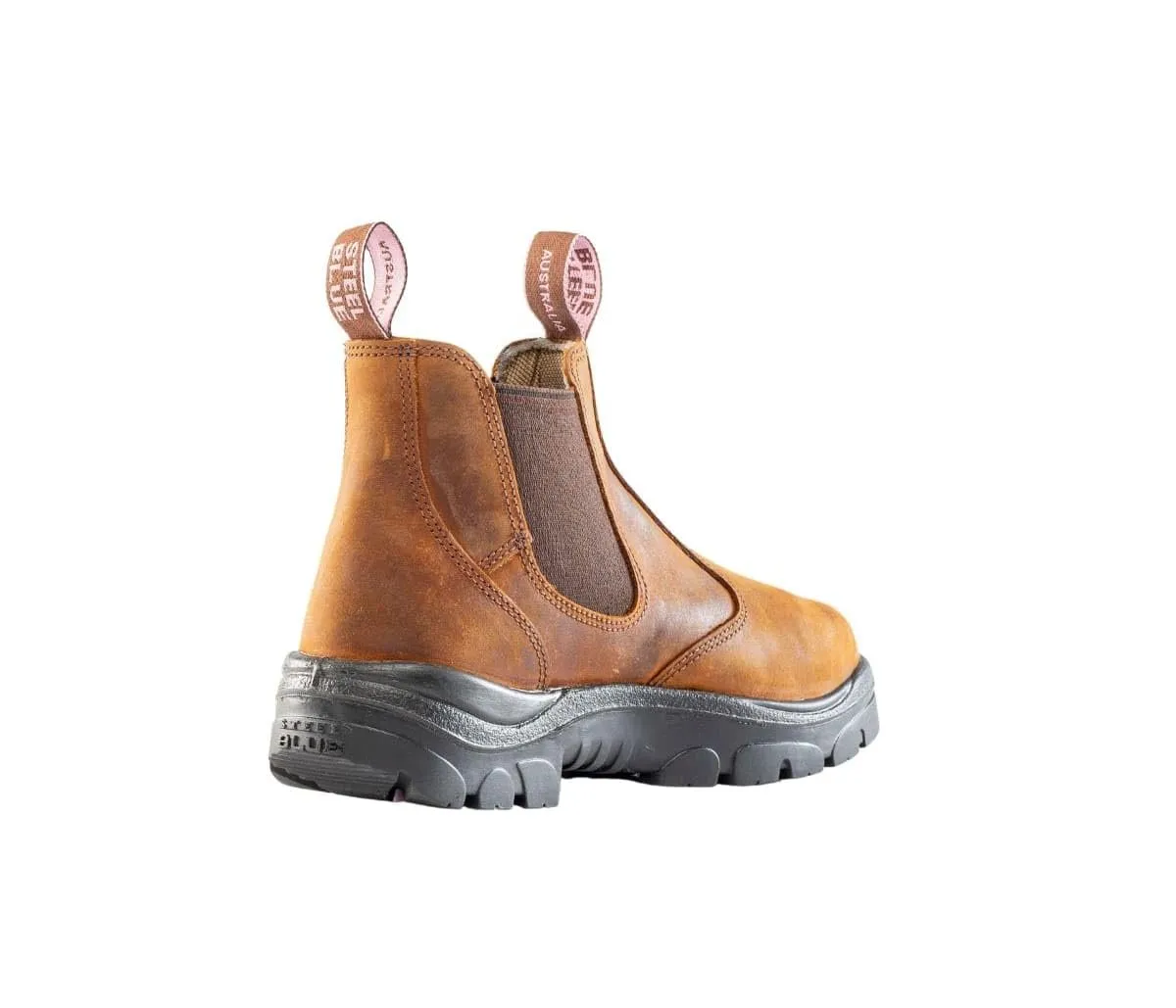 Steel Blue Hobart Ladies Work Boot - Steel Toe Pull On Waterproof Work Boots