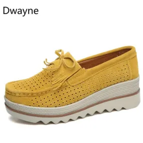 Python Skin Loafers Dwayne Women Flats Platform Loafers Ladies Elegant Genuine Leather Moccasins Shoes Woman Autumn Slip On Casual Women's Shoes