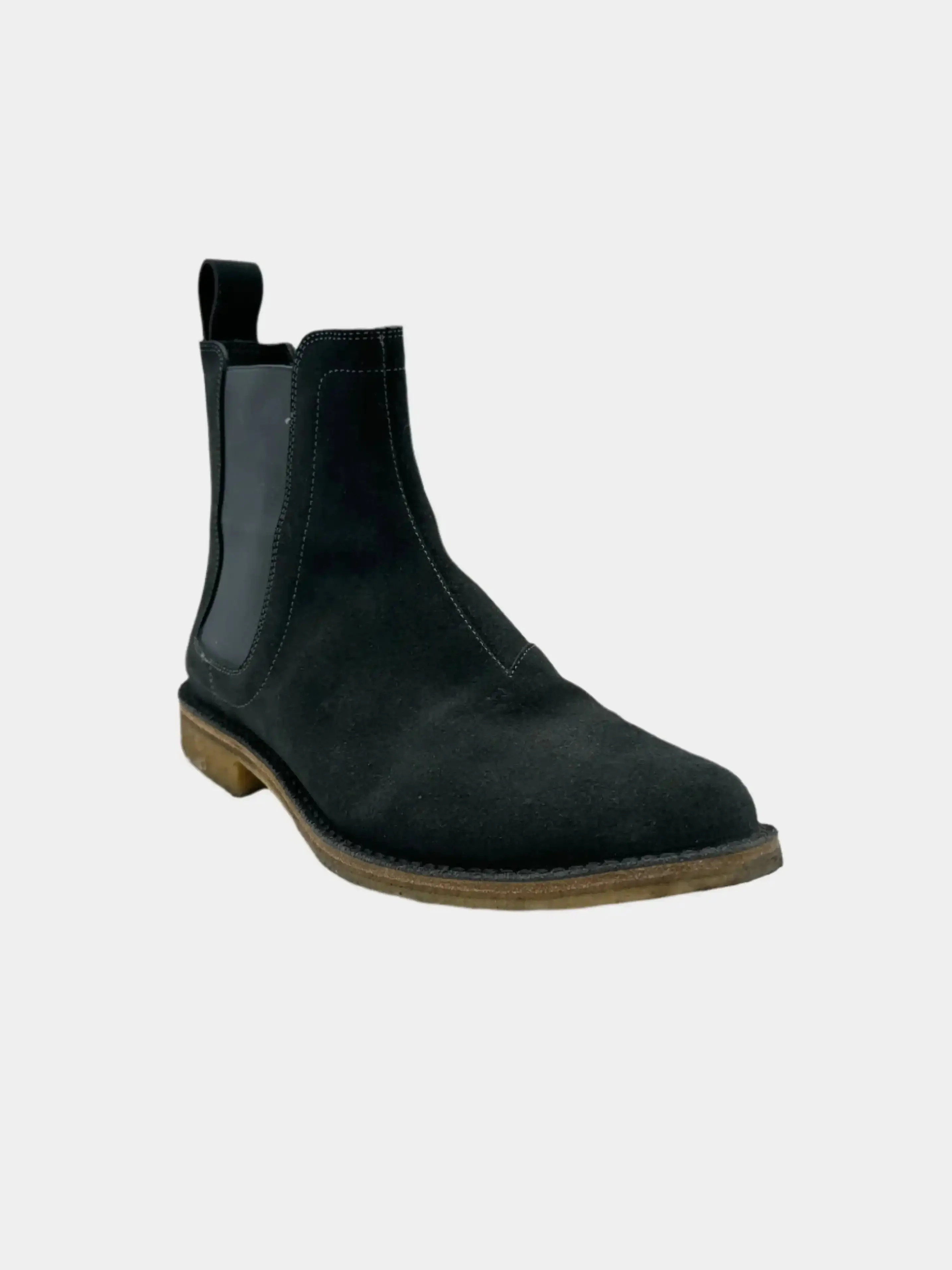 Stivaletto In Suede Ankle Wide Boots