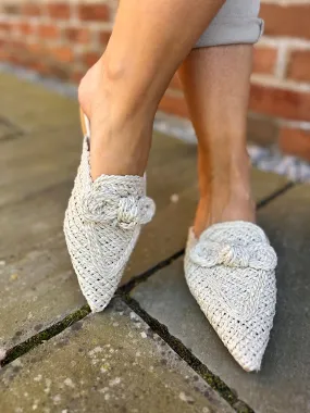 Latest Asics Tennis Shoes Stone Pointed Toe Slip On Shoes