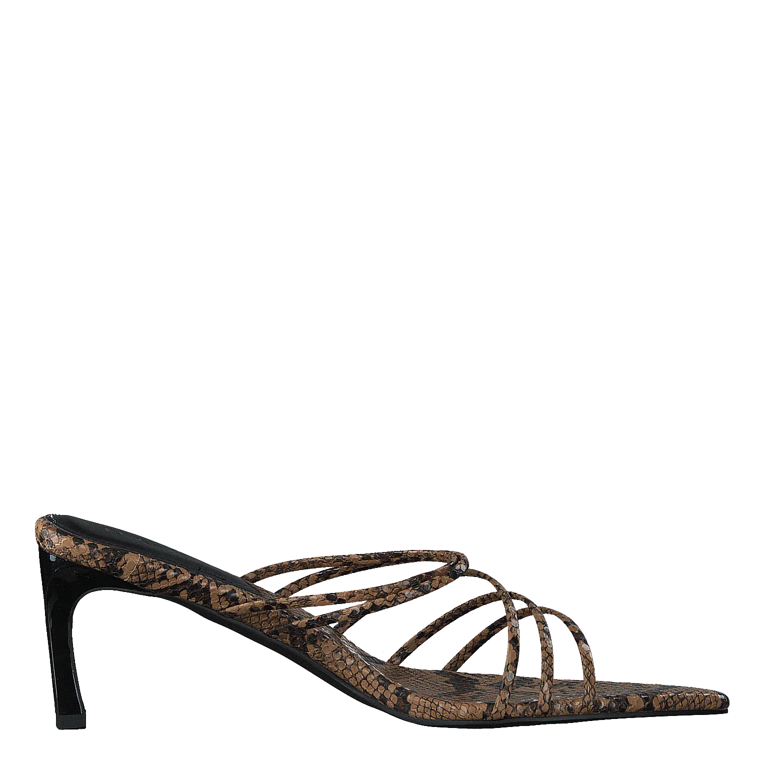 Strappy Pointy Sandals Snake Christmas Slides