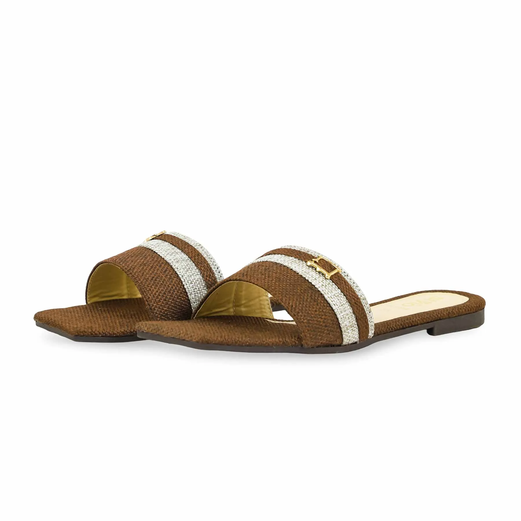 Brown Casual Slipper CL1954 And Slippers