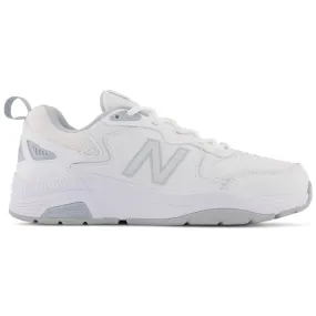 New Balance White Leather Tennis Shoes New Balance 857v3 WB D WIDE Womens Training Shoes