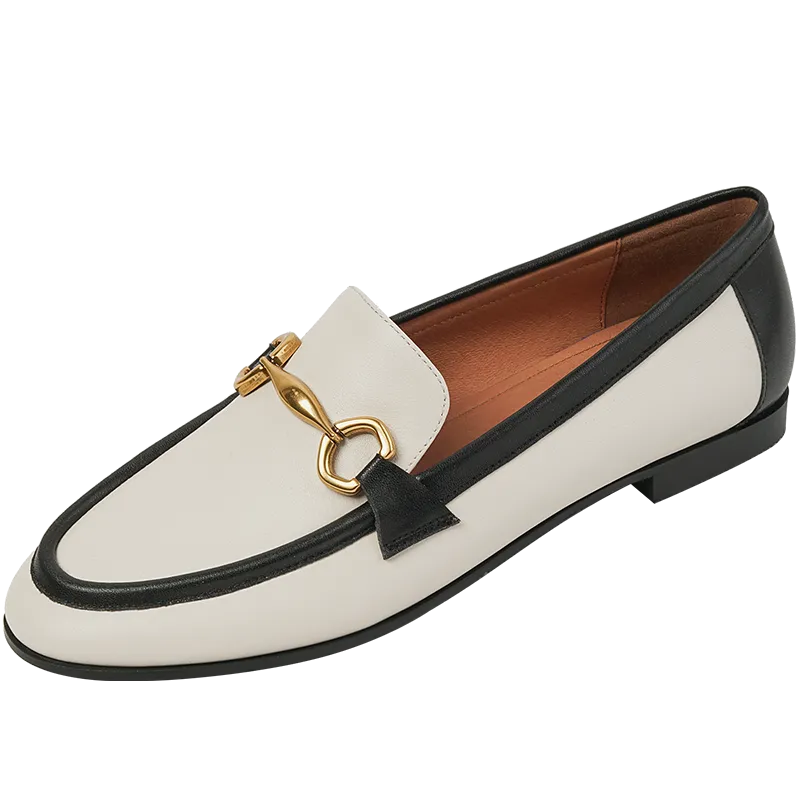 Loafers With Black Jeans Purpdrank - Spring New Genuine Leather Women Shoes Fashion Retro Slip-On Loafers Shoes Round Toe Shoes Woman Zapatos De Mujer Flats