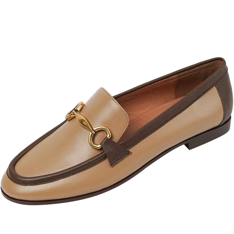 Summer Loafers Shoes Purpdrank - Spring New Genuine Leather Women Shoes Fashion Retro Slip-On Loafers Shoes Round Toe Shoes Woman Zapatos De Mujer Flats