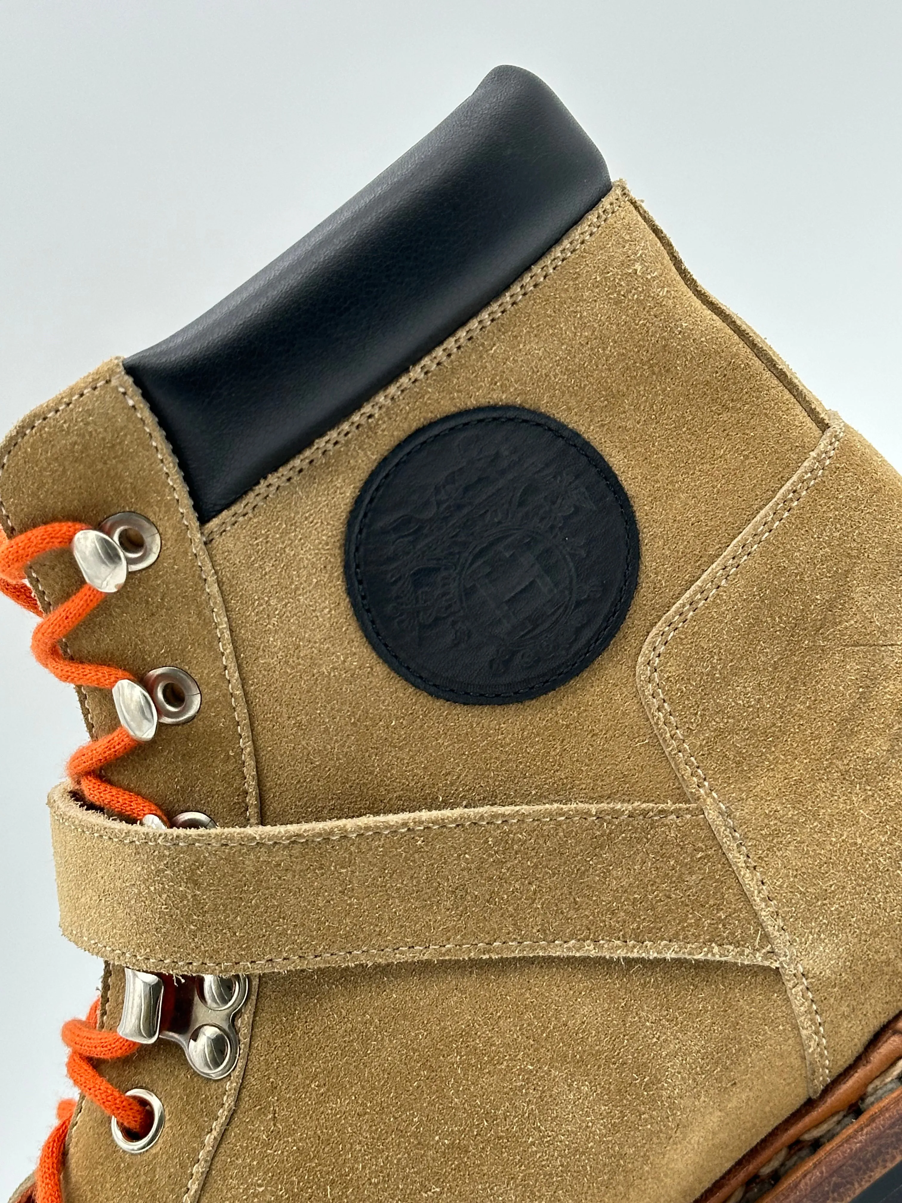 Knee Boots Leather Suede Lace Up Boots