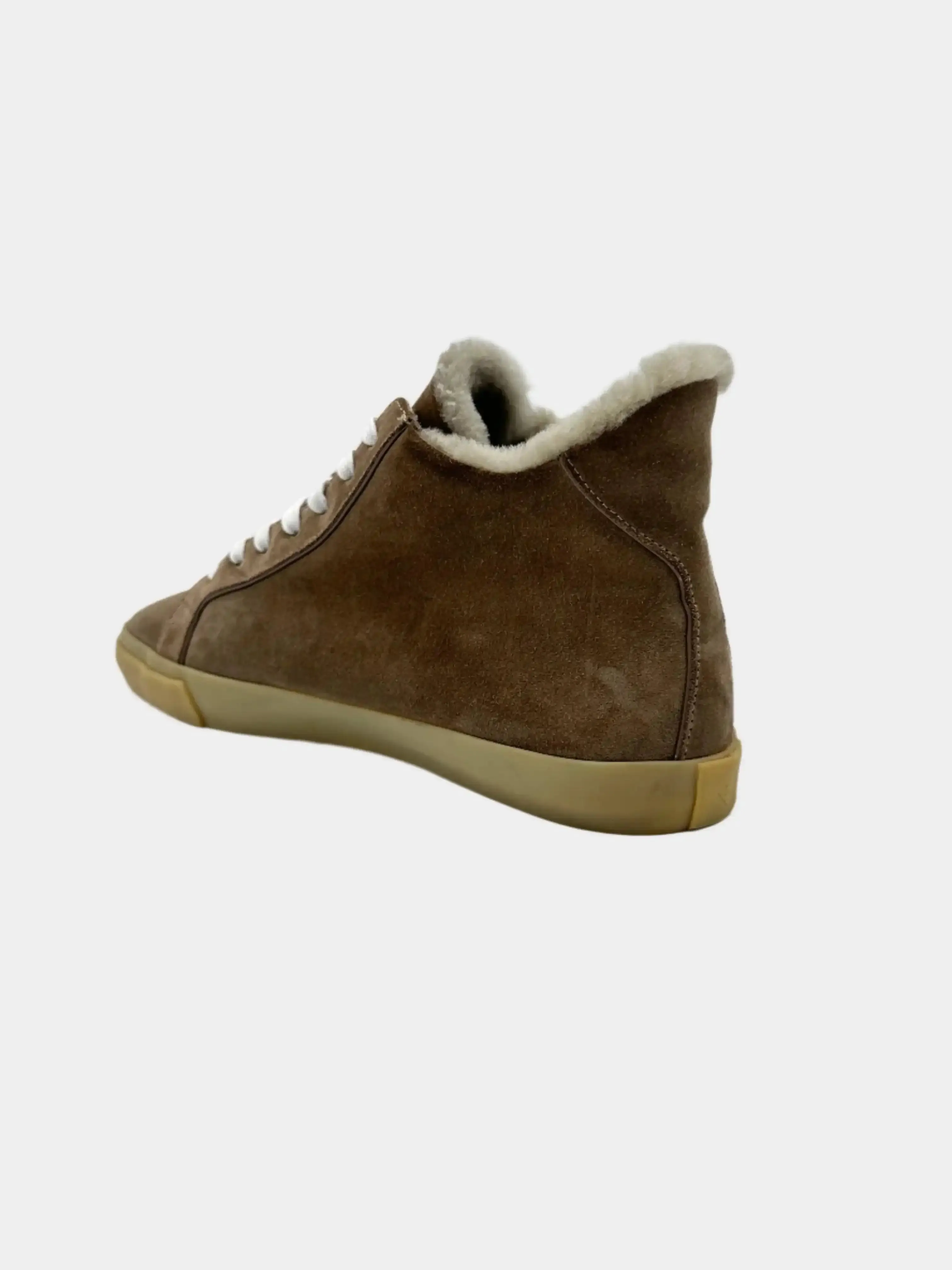 Motorbike Boots Suede Mid Sneakers