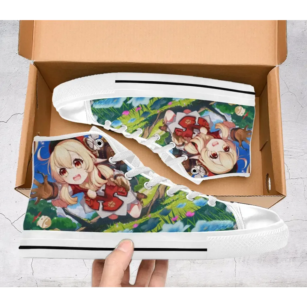 Asics Gel-cumulus 18 Running Shoe Genshin Impact shoes Klee Impact Shoes High Top Sneakers for Kids and Adults