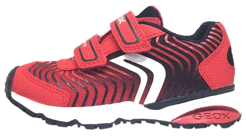 Geox Boy's Bernie Red & Black Double Hook and Loop Strap Sneaker Asics Gel-venture 9 Mt Trail Running Shoe
