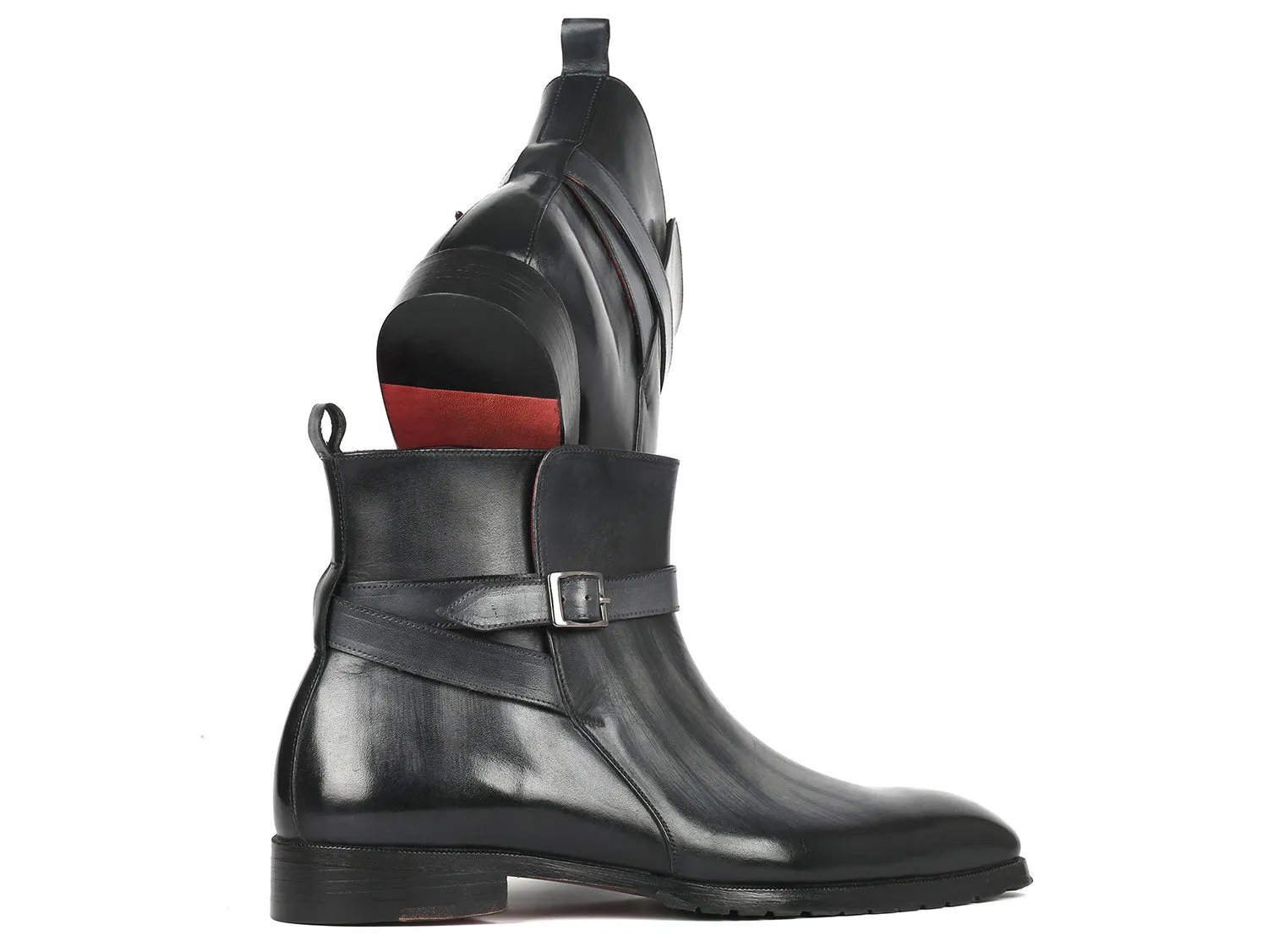 Paul Parkman Men's Gray Patina Jodhpur Boots (955GRY57) Old Navy Boots