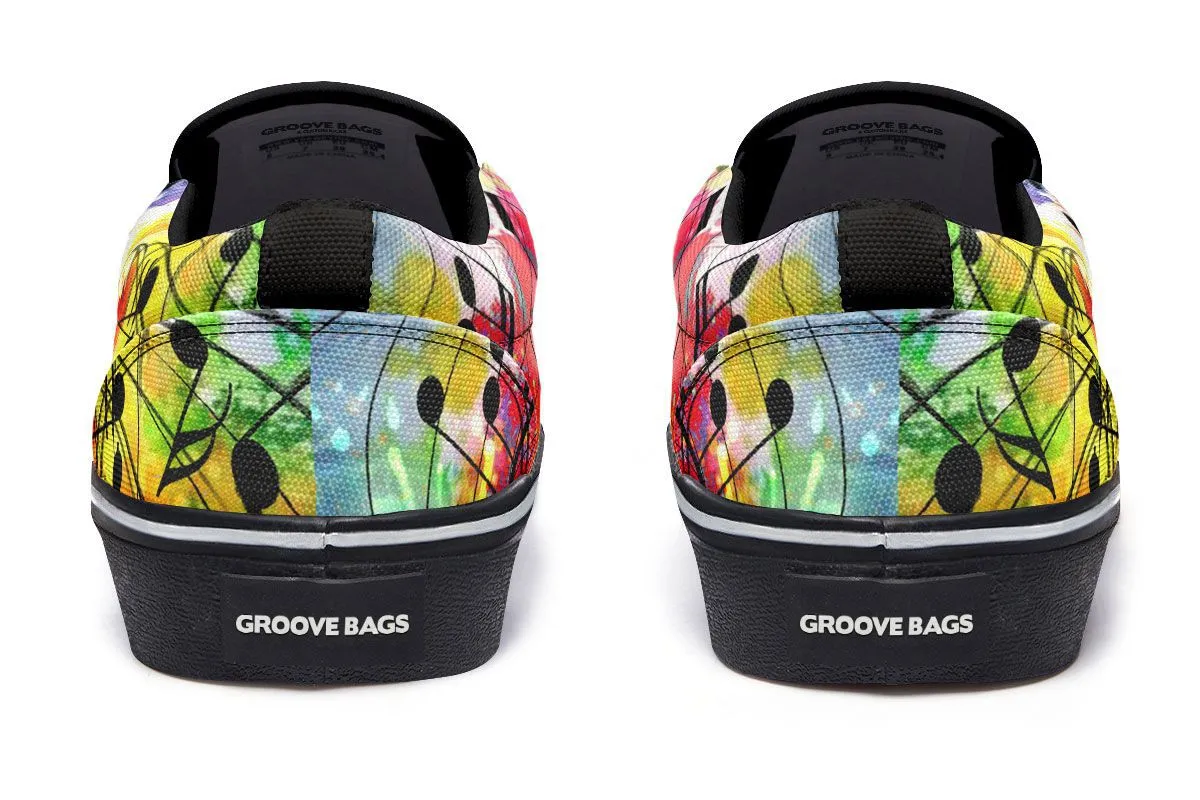 Asics Neon Tennis Shoes Artistic Guitar Shoes Slip-On Shoes