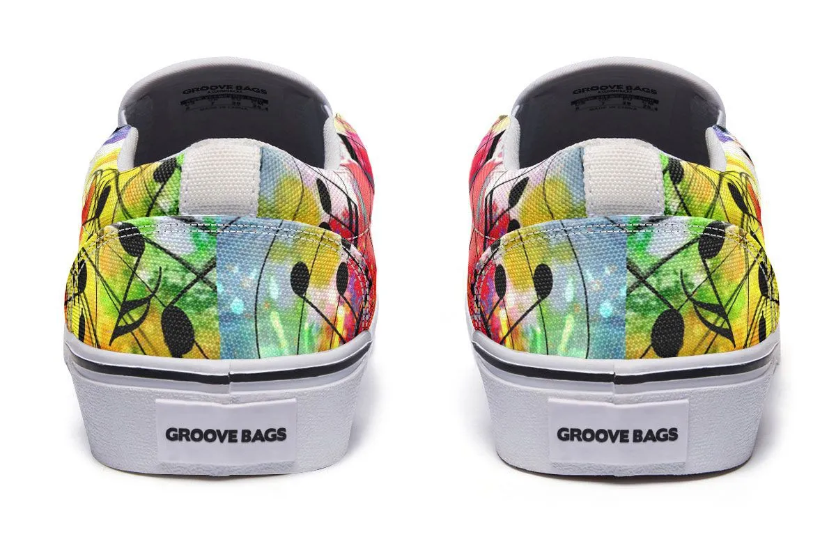 Asics Running Shoes 8.5 Artistic Guitar Shoes Slip-On Shoes