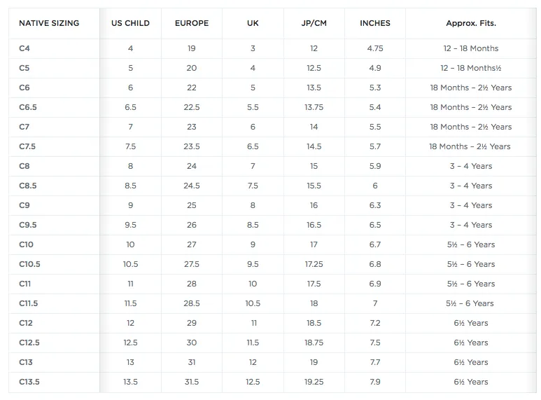 Native Kids' Jefferson Shoe - City Orange Asics Trail Walking Shoes