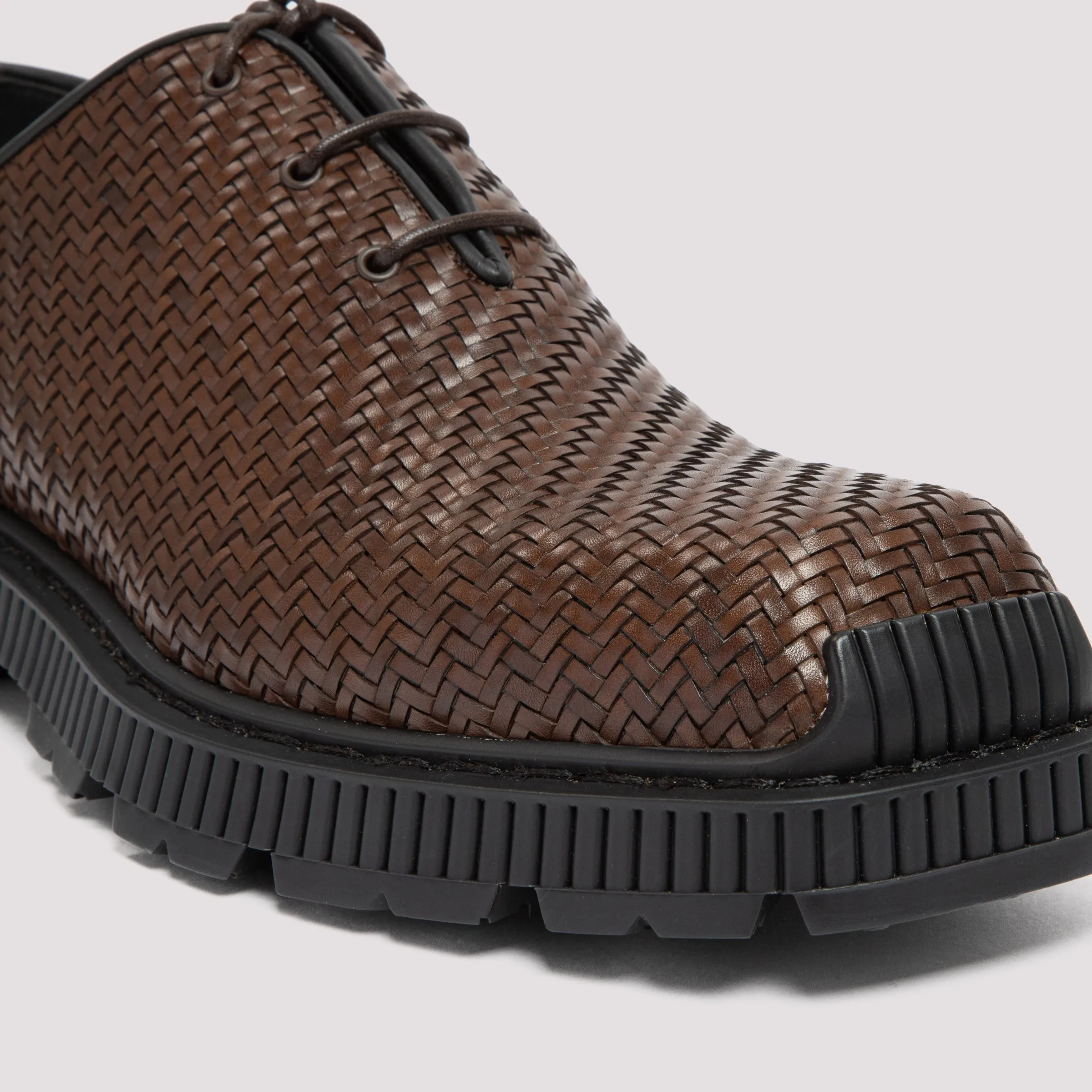 In Loafers Berluti Woven Effect Lace-Up Shoes