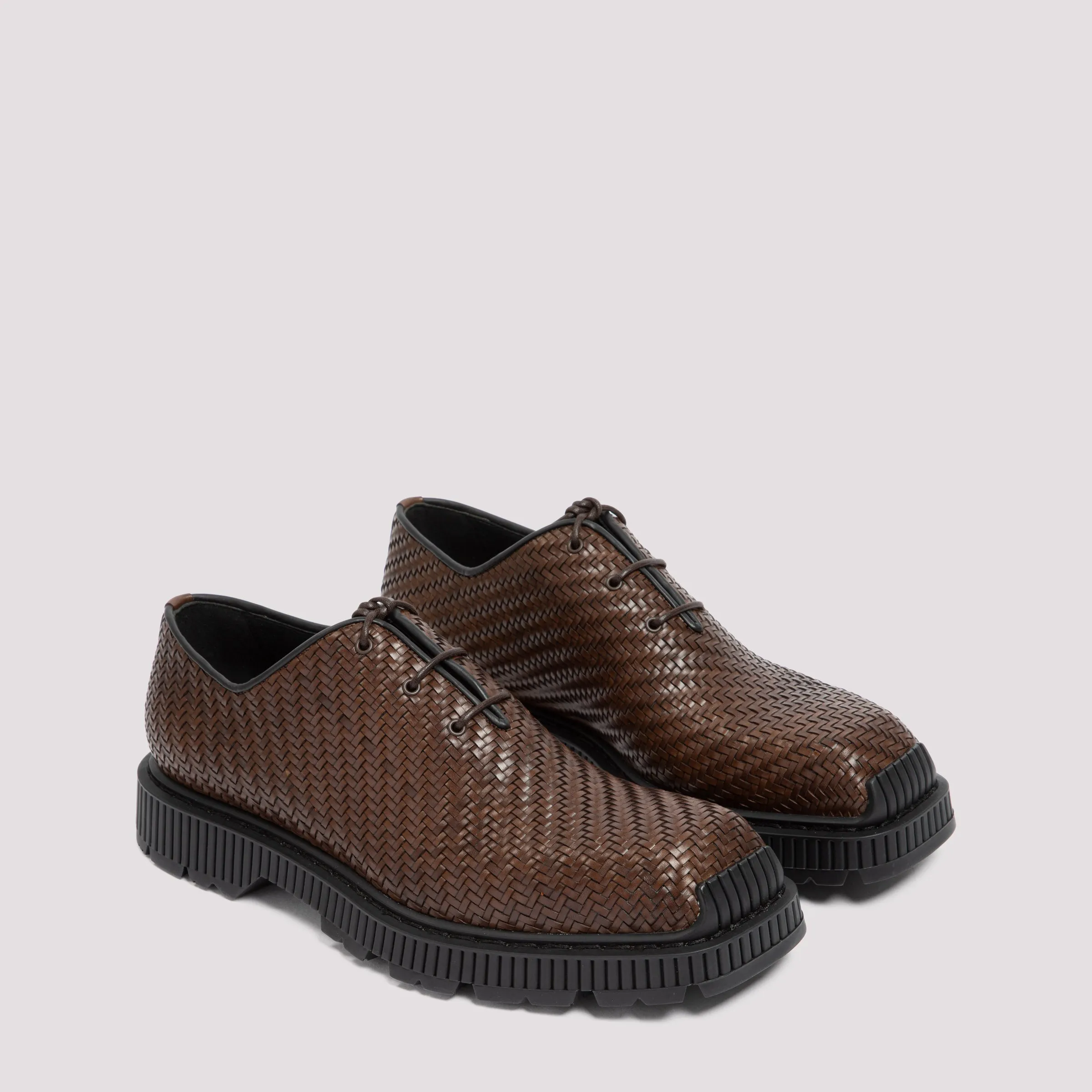 Berluti Woven Effect Lace-Up Shoes Steve Madden Crystal Loafers