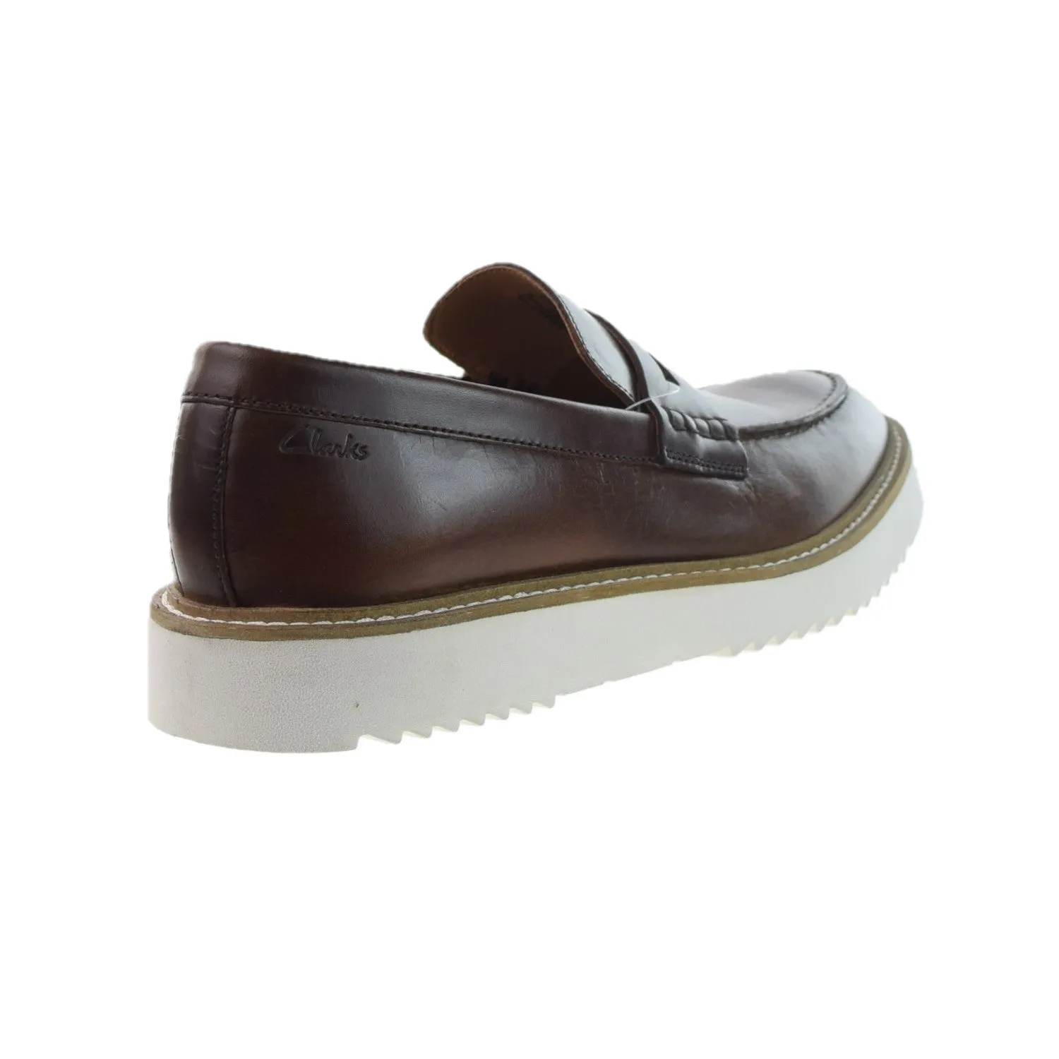 Clarks Ernest Free Men's Slip-On Loafers Dark Tan Leather Marni Bambi Loafers