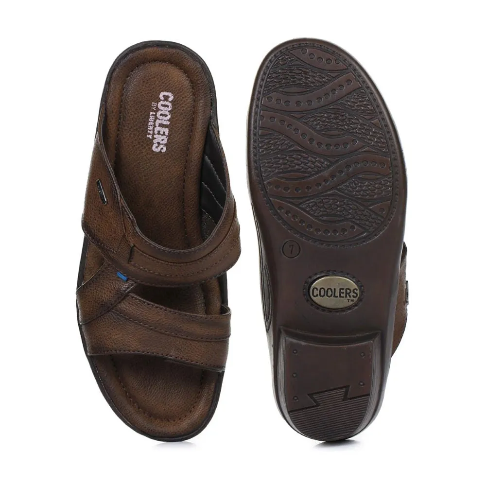 Coolers Casual (Brown) Slippers For Men 7153-601N By Liberty Home Top Slippers