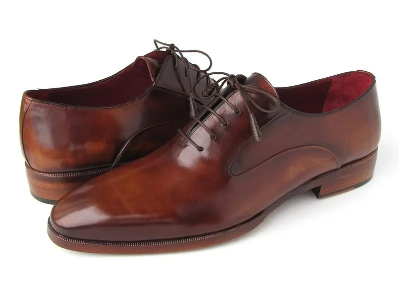 Paul Parkman Plain Toe Brown Calfskin Oxfords - 019-BRW Comfortable Shoes With Cocktail Dress