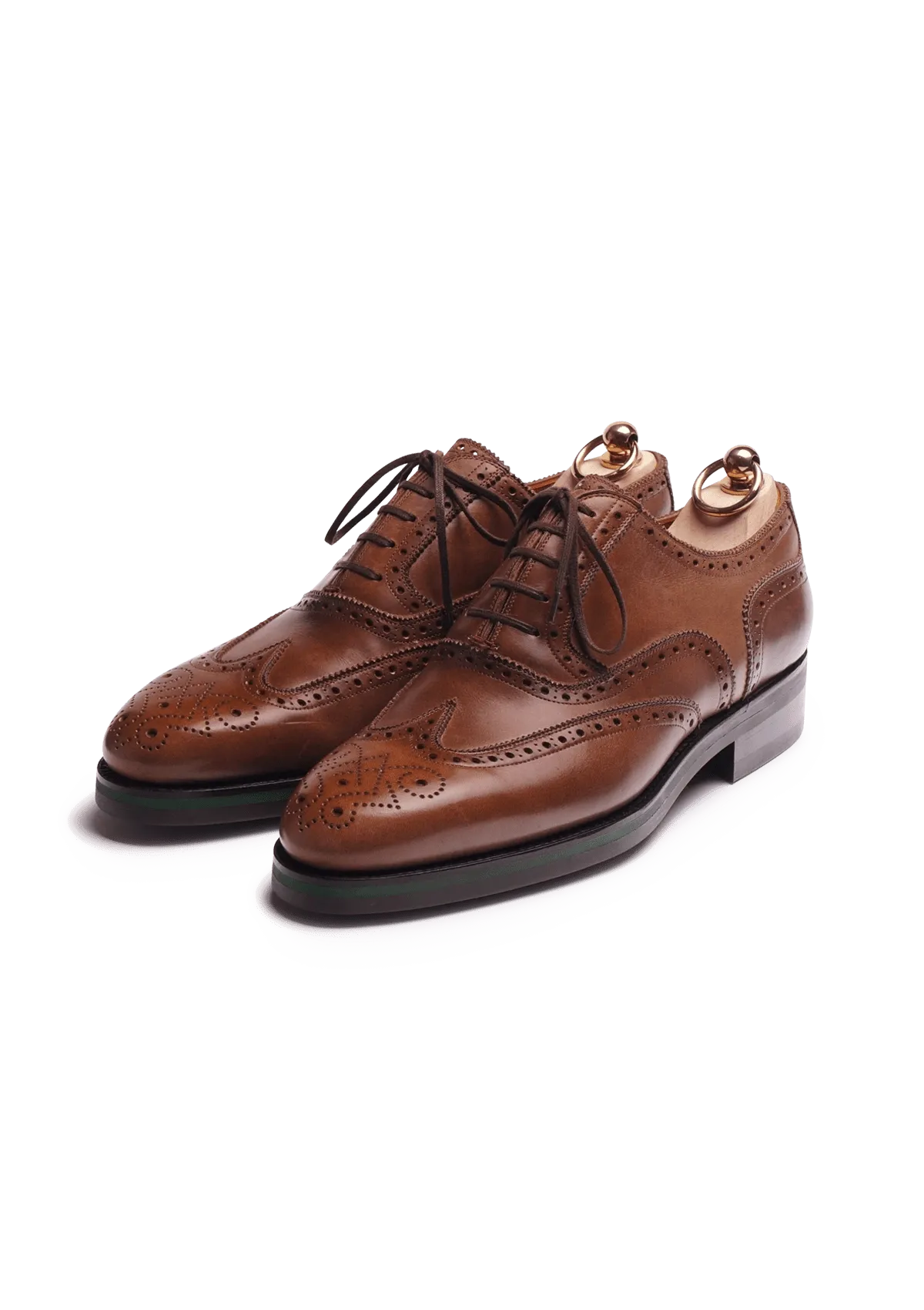 Tan Wingtip Oxfords with Commando Sole Asics Shoes For Overpronators