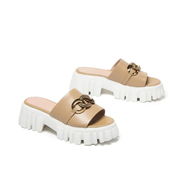 Best Asics Netball Shoes Tiffa Women's Platform Chunky Heel Sandal