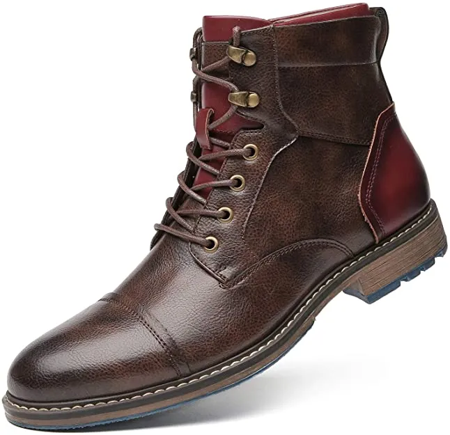 Lukas - Klasszikus br Oxford csizma frfiaknak Military Tanker Boots