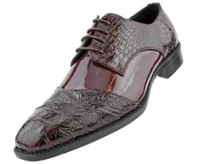 Men Dress Shoes Alligator-Bur Dress Shoes No Heels