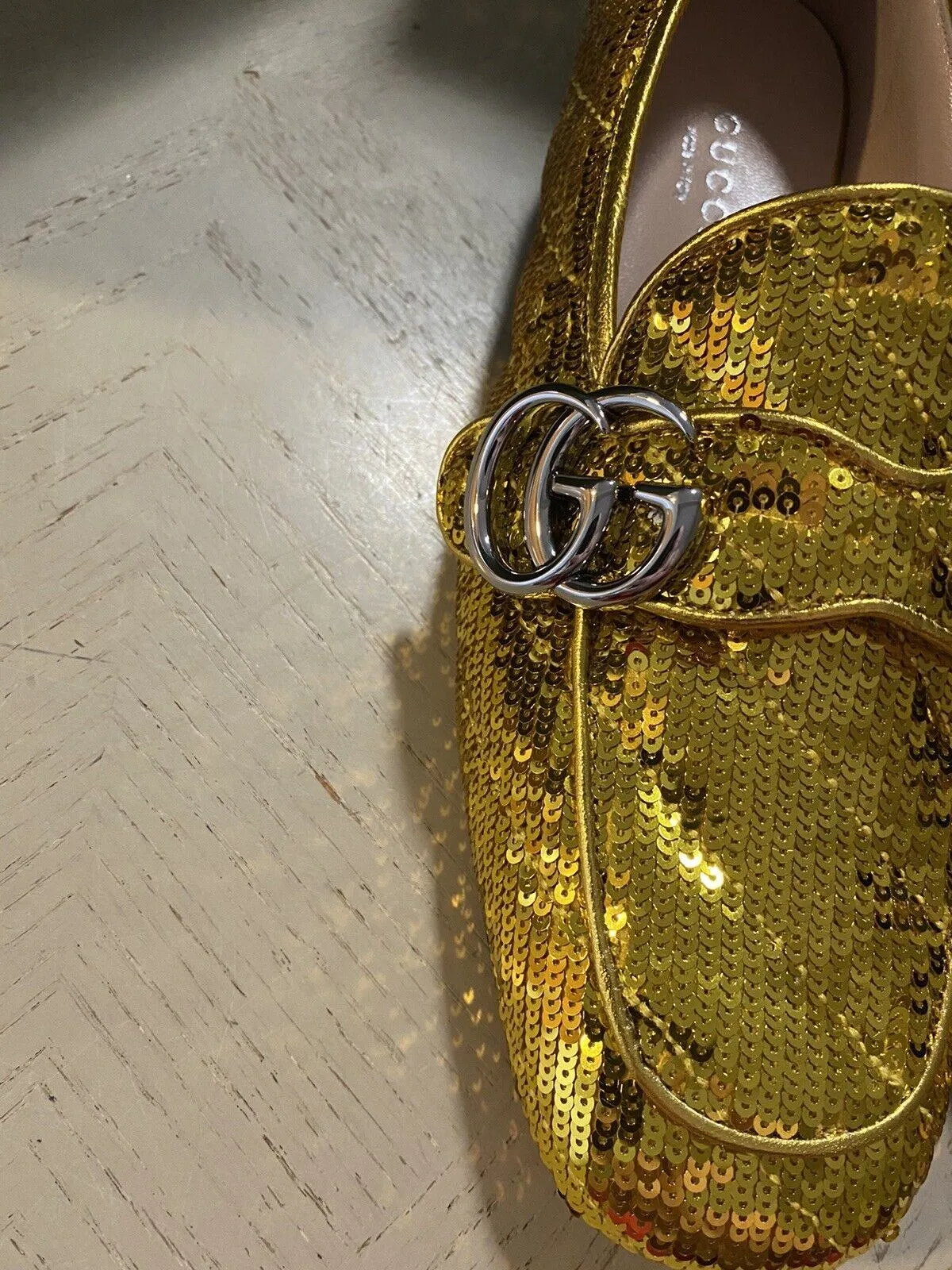 Dolce Vita Hattie Loafers NIB $1750  Gucci Women GG Logo Loafers Shoes Gold 6 US/36 Eu 646557